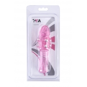 Стимулирующая розовая насадка с шишечками и шипами - 13,5 см. - Toyfa Basic - в Симферополе купить с доставкой