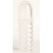 Прозрачная закрытая гелевая насадка - 13,5 см. - Toyfa Basic - в Симферополе купить с доставкой