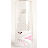 Гелевая прозрачная насадка с 2 отростками - 13 см. - Toyfa Basic - в Симферополе купить с доставкой