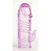 Фиолетовая насадка с коготком и шипами - 13 см. - Toyfa Basic - в Симферополе купить с доставкой