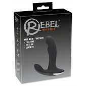 Черный вибромассажер простаты с функцией римминга Plug with Perineum Stimulator - 16,6 см. - Orion - в Симферополе купить с доставкой