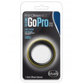 Черно-желтое силиконовое эрекционное кольцо Silicone Go Pro Cock Ring - Blush Novelties - в Симферополе купить с доставкой