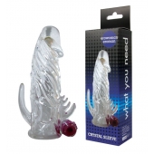 Закрытая прозрачная вибронасадка на пенис Crystal Sleeve Vibe - Erowoman-Eroman - в Симферополе купить с доставкой
