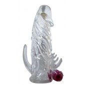Закрытая прозрачная вибронасадка на пенис Crystal Sleeve Vibe - Erowoman-Eroman - в Симферополе купить с доставкой