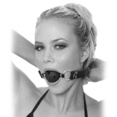 Черный кляп с дырочками Breathable Ball Gag - Pipedream - купить с доставкой в Симферополе