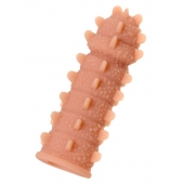 Телесная реалистичная насадка KOKOS Extreme Sleeve 04 с дополнительной стимуляцией - 12,7 см. - KOKOS - в Симферополе купить с доставкой