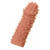 Телесная реалистичная насадка KOKOS Extreme Sleeve 07 с дополнительной стимуляцией - 12,7 см. - KOKOS - в Симферополе купить с доставкой