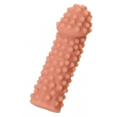 Телесная реалистичная насадка KOKOS Extreme Sleeve 10 с дополнительной стимуляцией - 14,7 см. - KOKOS - в Симферополе купить с доставкой