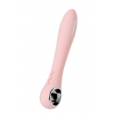 Розовый силиконовый вибратор с электростимуляцией GALVANI VIBE - 21 см. - ToyFa - купить с доставкой в Симферополе