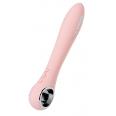 Розовый силиконовый вибратор с электростимуляцией GALVANI VIBE - 21 см. - ToyFa - купить с доставкой в Симферополе