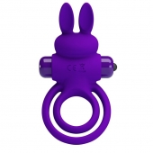 Фиолетовое эрекционное кольцо с вибростимуляцией клитора Vibrant Penis Ring III - Baile - в Симферополе купить с доставкой