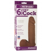 Насадка-мулат для трусиков Vac-U-Lock 6  ULTRASKYN Cock - 17,3 см. - Doc Johnson - купить с доставкой в Симферополе