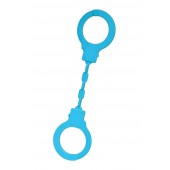 Голубые силиконовые наручники A-Toys без ключа - A-toys - купить с доставкой в Симферополе