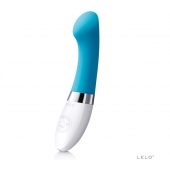 Голубой вибромассажёр Gigi 2 Turquoise Blue - Lelo купить в Симферополе с доставкой в Orgasmix.ru Голубой вибромассажёр Gigi 2 Turquoise Blue - Lelo