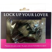 Черные меховые наручники Love с ключиками - Baile - купить с доставкой в Симферополе