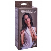 Коричневый поводок и чокер с кольцом Sofi - Rebelts - купить с доставкой в Симферополе