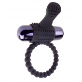 Черное эрекционное виброкольцо Vibrating Silicone Super Ring - Pipedream - в Симферополе купить с доставкой