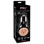 Телесный вибромастурбатор-вагина Cock Compressor Vibrating Stroker - Pipedream - в Симферополе купить с доставкой