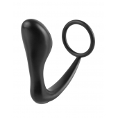 Эрекционное кольцо с анальной пробкой Ass-Gasm Cockring Plug - Pipedream - в Симферополе купить с доставкой