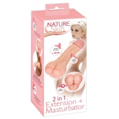 Телесная насадка-мастурбатор 2-in-1 Extension Masturbator - 21 см. - Orion - в Симферополе купить с доставкой