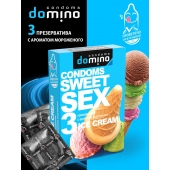 Презервативы для орального секса DOMINO Sweet Sex с ароматом мороженого - 3 шт. - Domino - купить с доставкой в Симферополе