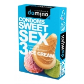 Презервативы для орального секса DOMINO Sweet Sex с ароматом мороженого - 3 шт. - Domino - купить с доставкой в Симферополе