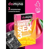 Презервативы для орального секса DOMINO Sweet Sex с ароматом манго - 3 шт. - Domino - купить с доставкой в Симферополе