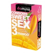 Презервативы для орального секса DOMINO Sweet Sex с ароматом манго - 3 шт. - Domino - купить с доставкой в Симферополе