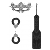 Черный игровой набор Introductory Bondage Kit №4 - Shots Media BV - купить с доставкой в Симферополе