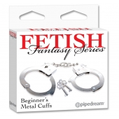 Металлические наручники Beginner s Metal Cuffs - Pipedream - купить с доставкой в Симферополе