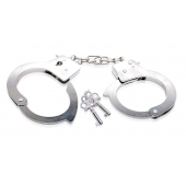 Металлические наручники Beginner s Metal Cuffs - Pipedream - купить с доставкой в Симферополе