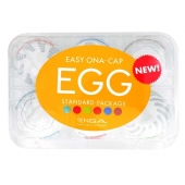 Набор из 6 мастурбаторов Tenga EGG Easy Beat с различным рельефом - Tenga - в Симферополе купить с доставкой