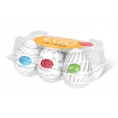 Набор из 6 мастурбаторов Tenga EGG Easy Beat с различным рельефом - Tenga - в Симферополе купить с доставкой