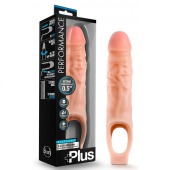 Телесный реалистичный фаллоудлинитель 9 Inch Silicone Cock Sheath Penis Extender - 22,86 см. - Blush Novelties - в Симферополе купить с доставкой