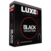 Черные презервативы LUXE Royal Black Collection - 3 шт. - Luxe - купить с доставкой в Симферополе