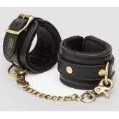 Черные наручники Bound to You Faux Leather Wrist Cuffs - Fifty Shades of Grey - купить с доставкой в Симферополе