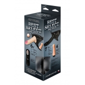 Черный женский пояс BEST SELECT с 3 насадками и вибрацией - LOVETOY (А-Полимер) - купить с доставкой в Симферополе