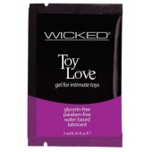 Лубрикант на водной основе для использования с игрушками WICKED Toy Love - 3 мл. - Wicked - купить с доставкой в Симферополе