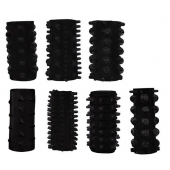 Набор из 7 черных насадок PENIS SLEEVES SET - Dream Toys - в Симферополе купить с доставкой