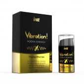 Жидкий интимный гель с эффектом вибрации Vibration! Vodka Energy - 15 мл. - INTT - купить с доставкой в Симферополе