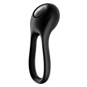 Черное эрекционное виброкольцо Majestic Duo - Satisfyer - в Симферополе купить с доставкой