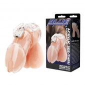 Прозрачная клетка целомудрия Acrylic See-thru Chastity Cage - BlueLine - купить с доставкой в Симферополе