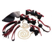 Черно-красный бондажный набор Bow-tie - ToyFa - купить с доставкой в Симферополе