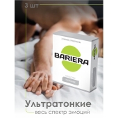 Ультратонкие презервативы Bariera Ultra Thin - 3 шт. - Bariera - купить с доставкой в Симферополе