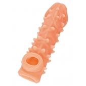 Телесная закрытая насадка с пупырышками Cock Sleeve Size L - 17,6 см. - KOKOS - в Симферополе купить с доставкой