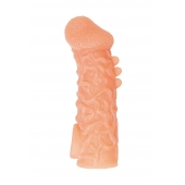 Телесная закрытая насадка с шершавой головкой Cock Sleeve Size L - 17,6 см. - KOKOS - в Симферополе купить с доставкой