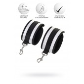 Серебристо-черные наручники Anonymo - ToyFa - купить с доставкой в Симферополе