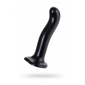 Черный стимулятор для пар P G-Spot Dildo Size M - 18 см. - Strap-on-me - в Симферополе купить с доставкой