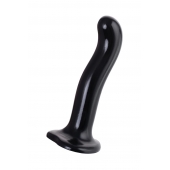 Черный стимулятор для пар P G-Spot Dildo Size M - 18 см. - Strap-on-me - в Симферополе купить с доставкой