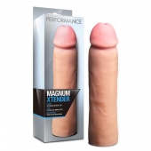 Телесная фаллическая насадка на пенис Magnum Xtender - 23 см. - Blush Novelties - в Симферополе купить с доставкой